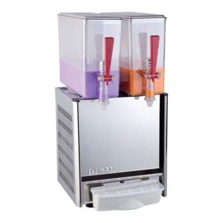 2 Tanks Commercial Cold Juicer Beverage Dispenser